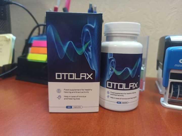 Otolax dėžutė ir buteliukas – tikra nuotrauka