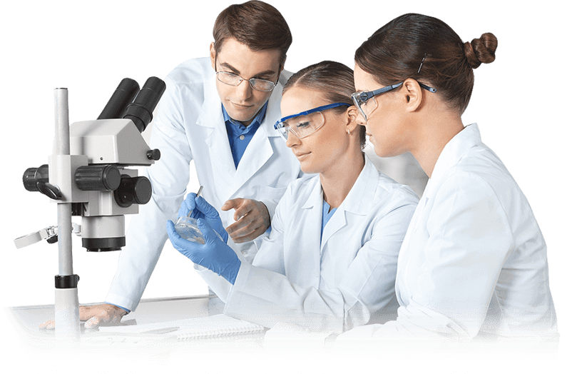 Specialistai laboratorijoje